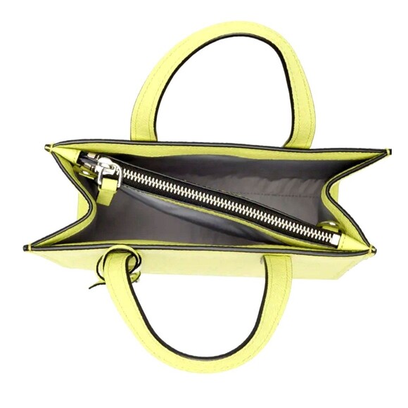 New Marc Jacobs Mini Grind Leather Tote Limoncello - Picture 5 of 6